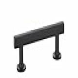 Emtek 86455US19 Puxador De 15 Cm- Preto Liso