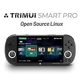 Emulador Video Game Console Trimui Smart Pro Mini Game- SD 64 GB- Tela HD IPS De 4-9 Pol- Sistema Linux- Suporte A Mais De 5500 Jogos Clássicos- Gamepad Sem Fio 2-4G-5G- WiFi Bluetooth - Preto-