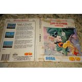 Encarte Capa Mickey Land Of Illusion Original Master System