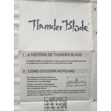 Encarte Jogo Mini Game Thunder Blade Da Tectoy Raridade 
