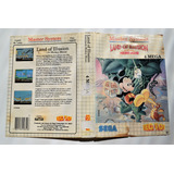 Encarte Land Of Illusion Master System Original Tectoy