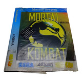 Encarte Mortal Kombat Master System Tectoy Original