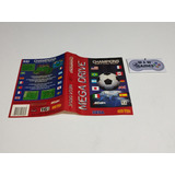 Encarte Original Champions World Class Soccer Mega Drive