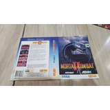 Encarte Original Do Mortal Kombat 2 Do Master System
