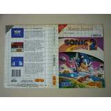 Encarte Original Do Sonic 2 Master System