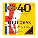 Encordoamento Baixo Rotosound Rb40 5 Roto Bass Nickel 040 5c