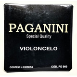 Encordoamento Completo Paganini Para Violocelo 4 Cordas