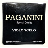 Encordoamento Completo Paganini Para Violocelo 4 Cordas