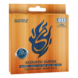 Encordoamento Cordas Para Violão Aço Solez 09 010 011 012