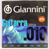 Encordoamento Giannini 010 Para Guitarra 7 Cordas