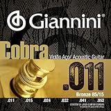 Encordoamento Giannini Cobra Violão Aço Bronze