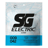 Encordoamento Guitarra 009 Sg 5145 Corda Mi Palheta