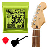 Encordoamento Guitarra 010 Regular Slink Ernie Ball P02221