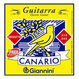 Encordoamento Guitarra Giannini Canário Gesgt10 Aço