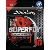 Encordoamento Jogo De Cordas Para Guitarra Strinberg Gs10