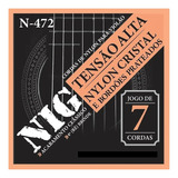 Encordoamento Nig Nylon Violão 7 Cordas Cristal Prateado
