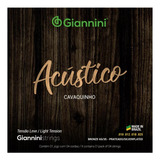 Encordoamento P Cavaquinho Giannini Acústico Bronze Gescla