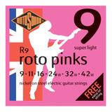 Encordoamento Para Guitarra Rotosound Pink Nickel