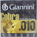 Encordoamento Para Violão 12 Cordas Giannini