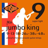 Encordoamento Rotosound Jk9 Jumbo King 009 048 Para Violão