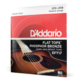 Encordoamento Violão Aço 13 56 D addario Flat Tops Eft17
