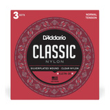 Encordoamento Violao Daddario Nylon Media Ej27n 3d Pack C 3