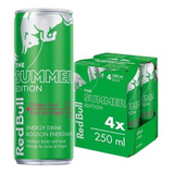 Energético Energy Drink Pitaya Pack Com 4 Latas 250ml Red Bull