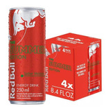 Energético Red Bull Energy Drink Melancia 250 Ml 4 Latas 