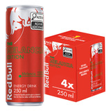 Energético Red Bull Melancia 250ml 4 Latas 