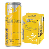 Energético Red Bull Tropical Edition Pack 4 Unid 250ml