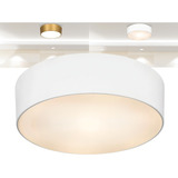 Enerlux Lustre Plafon Sobrepor Redondo Sushi 25cm Cálido neutro frío P Lâmpada Led E27 Cor Branco