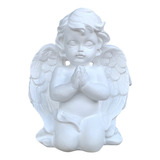 Enfeite Anjo Resina Branco Anjinho Rezando Decoração