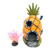 Enfeite Aquário Toca Casa Abacaxi Do Bob Plantinha