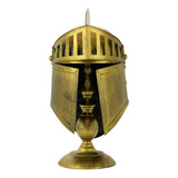 Enfeite Capacete Dourado Cavaleiro Medieval