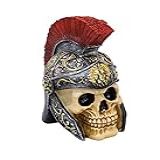 Enfeite Caveira Capacete Soldado Romano Crânio Resina