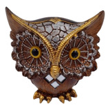 Enfeite Coruja De Resina 7x7 Cm 1 Unidade