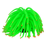 Enfeite De Silicone Soma Anemona Short Verde 11 Cm