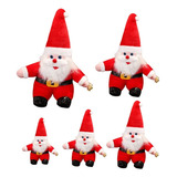 Enfeite Decoração Natal Papai Noel Pelúcia 35cm Cor Vermelho 110v 220v