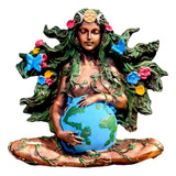 Enfeite Decorativo Estatueta Gaia Mãe Terra
