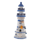Enfeite Decorativo Farol Para Sala Tema Oceano Azul Pescar