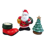 Enfeite Decorativo Natalino Papai Noel Arvore Bota Natal