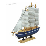 Enfeite Decorativo Navio Mediterraneo Mar Quarto Menino Azul