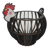 Enfeite Galinha Cesto Porta Ovos Organizador Cozinha