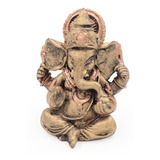 Enfeite Ganesha Estatueta Decorativa Hindu Deus Sorte Resina