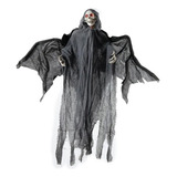 Enfeite Halloween Decoração Terror Anjo Da Morte Esqueleto
