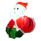 Enfeite Inflável Natal Papai Noel Janela Porta Muro Gigante