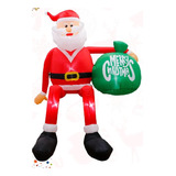 Enfeite Inflável Natalino Papai Noel Sentado Gigante