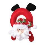 Enfeite Natal Papai Noel Boneco De Chumbo Gelo Quebra Nozes