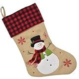 Enfeite Natalino Natal Bota Natalina Meia Juta Bege Grande Decoração Luxo Para Lareira Porta Árvore De Natal Presentes