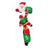 Enfeite Natalino Papai Noel Inflavel 3 Bonecos Gigante